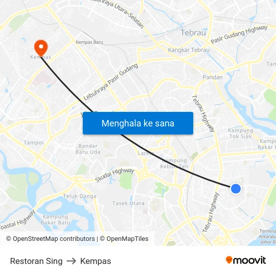 Restoran Sing to Kempas map