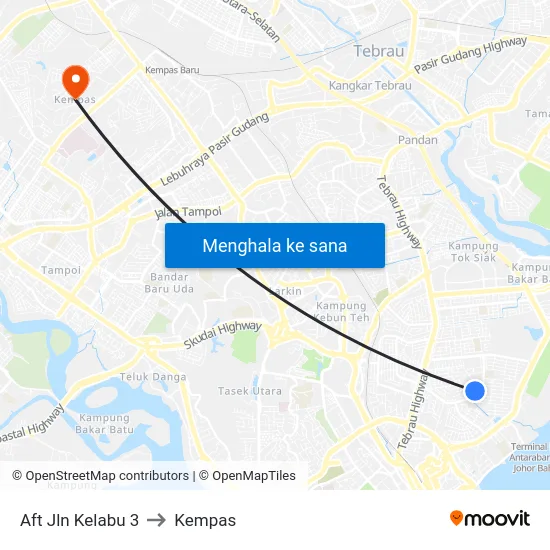 Aft Jln Kelabu 3 to Kempas map