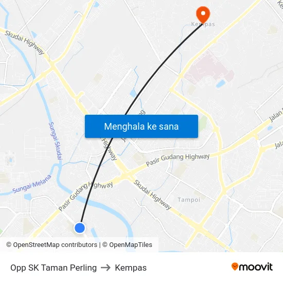 Opp SK Taman Perling to Kempas map