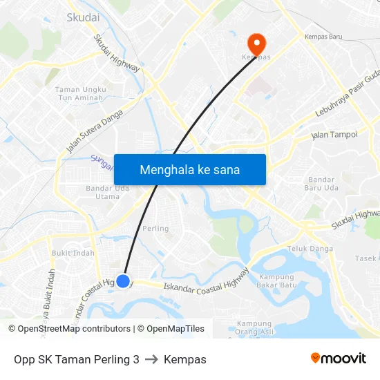 Opp SK Taman Perling 3 to Kempas map