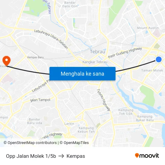 Opp Jalan Molek 1/5b to Kempas map