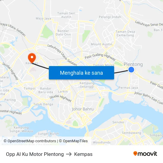 Opp Al Ku Motor Plentong to Kempas map