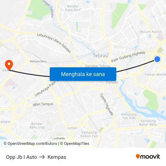 Opp Jb I Auto to Kempas map