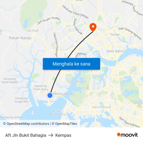 Aft Jln Bukit Bahagia to Kempas map
