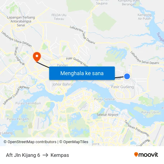Aft Jln Kijang 6 to Kempas map
