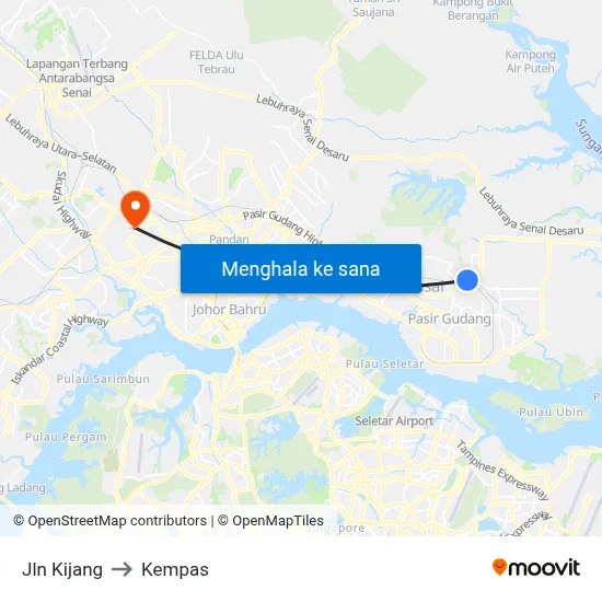 Jln Kijang to Kempas map