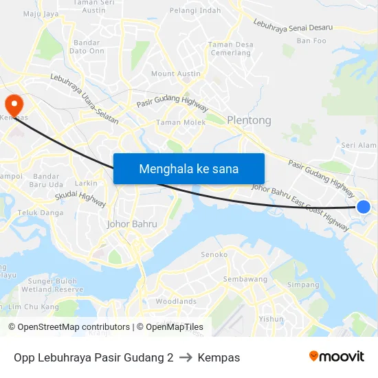 Opp Lebuhraya Pasir Gudang 2 to Kempas map