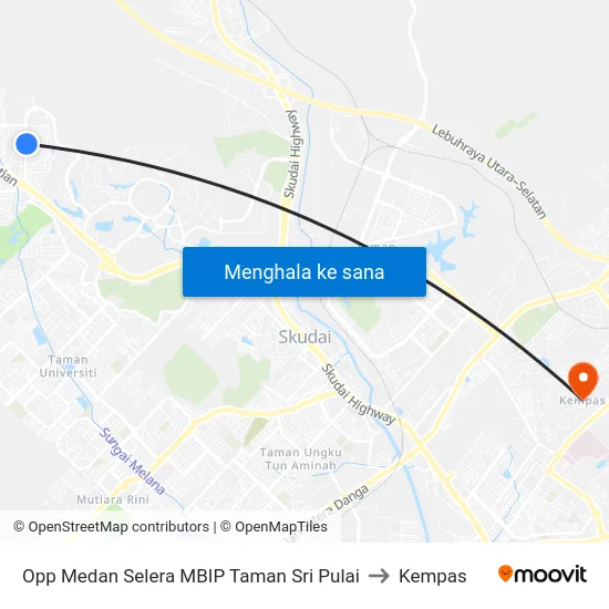 Opp Medan Selera MBIP Taman Sri Pulai to Kempas map
