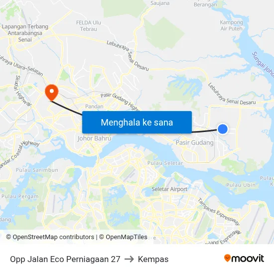 Opp Jalan Eco Perniagaan 27 to Kempas map