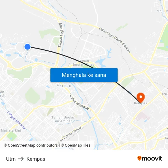 Utm to Kempas map