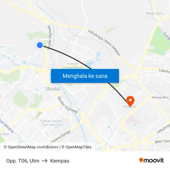 Opp. T06, Utm to Kempas map