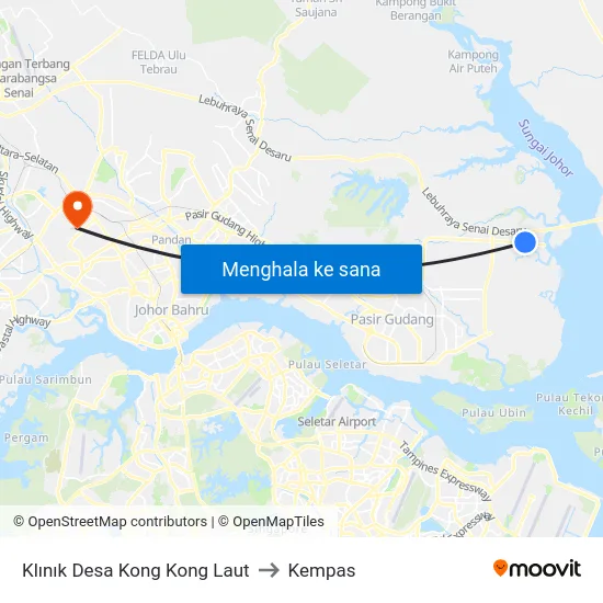 Klınık Desa Kong Kong Laut to Kempas map