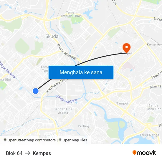 Blok 64 to Kempas map