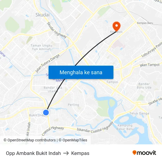 Opp Ambank Bukit Indah to Kempas map