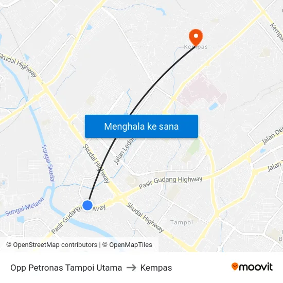 Opp Petronas Tampoi Utama to Kempas map