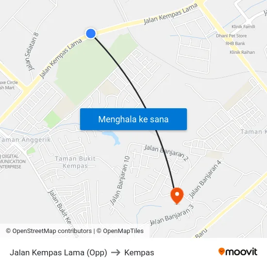 Jalan Kempas Lama (Opp) to Kempas map