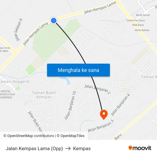 Jalan Kempas Lama (Opp) to Kempas map