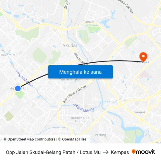 Opp Jalan Skudai-Gelang Patah / Lotus Mu to Kempas map