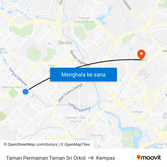 Taman Permainan Taman Sri Orkid to Kempas map