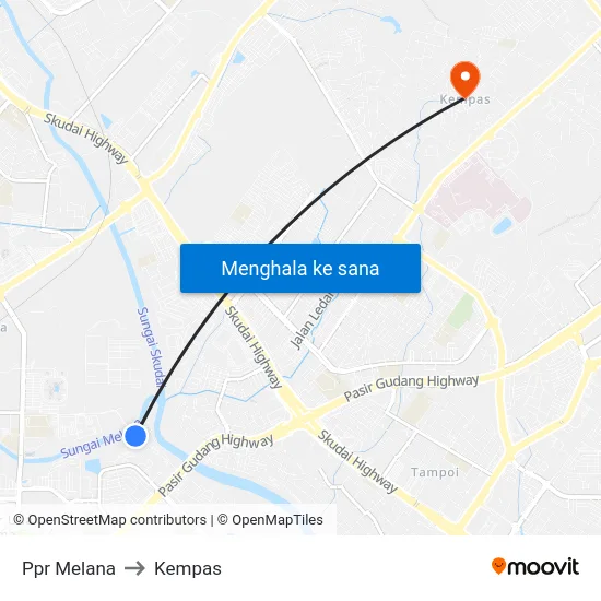 Ppr Melana to Kempas map