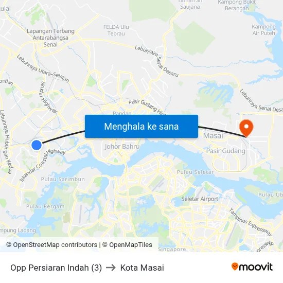 Opp Persiaran Indah (3) to Kota Masai map