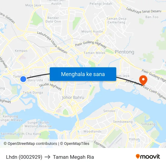 Lhdn (0002929) to Taman Megah Ria map