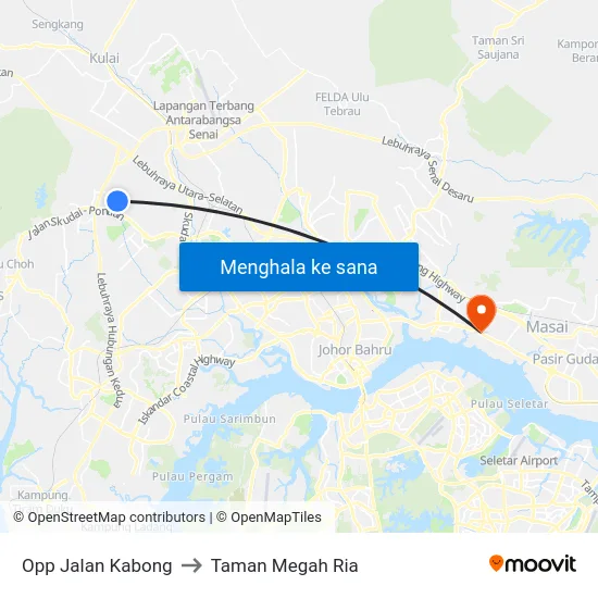 Opp Jalan Kabong to Taman Megah Ria map