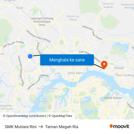 SMK Mutiara Rini to Taman Megah Ria map