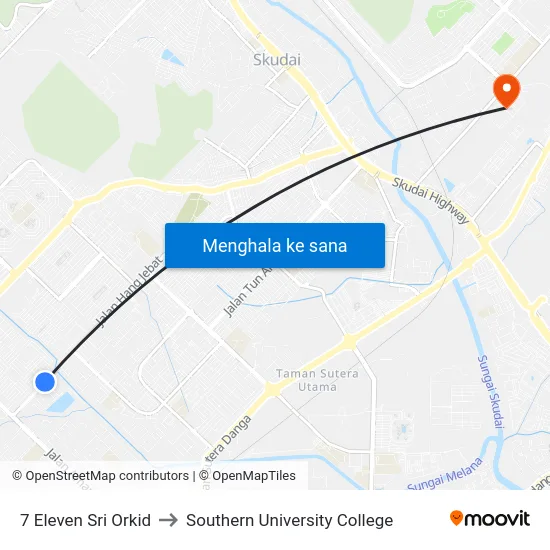 7 Eleven Sri Orkid to Southern University College map