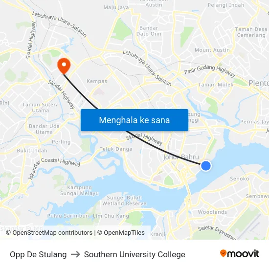 Opp De Stulang to Southern University College map