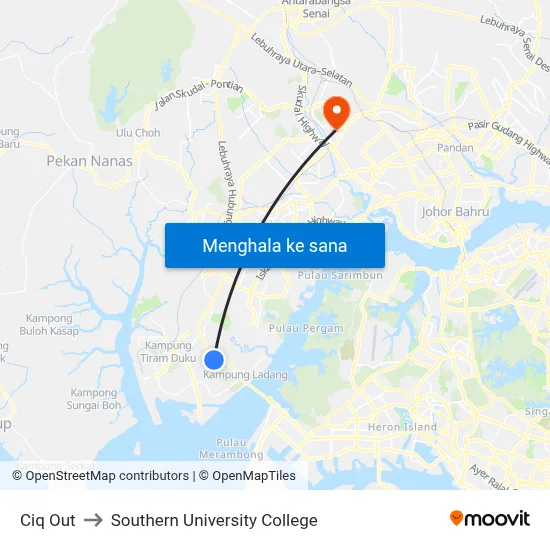 Ciq Out to Southern University College map