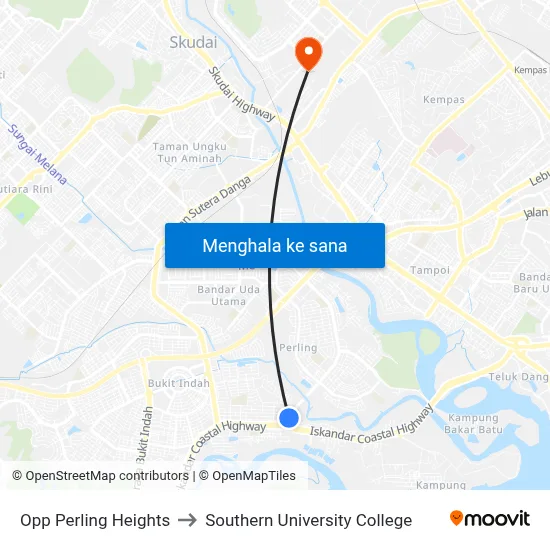 Opp Perling Heights to Southern University College map
