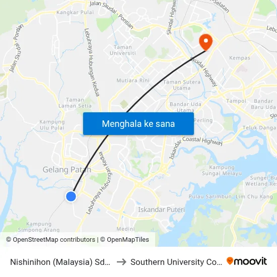 Nishinihon (Malaysia) Sdn Bhd to Southern University College map