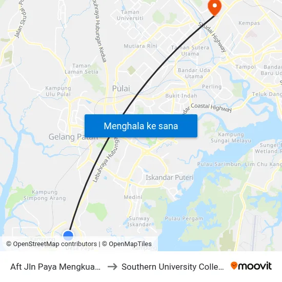 Aft Jln Paya Mengkuang to Southern University College map