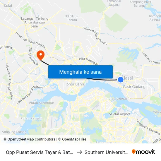 Opp Pusat Servis Tayar & Bateri Soon Yaw to Southern University College map