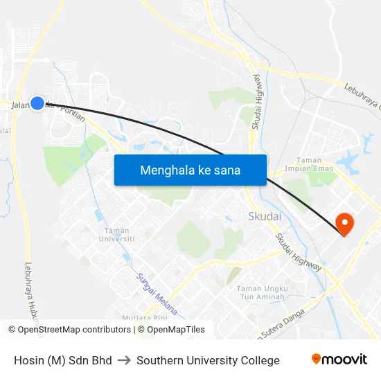 Hosin (M) Sdn Bhd to Southern University College map