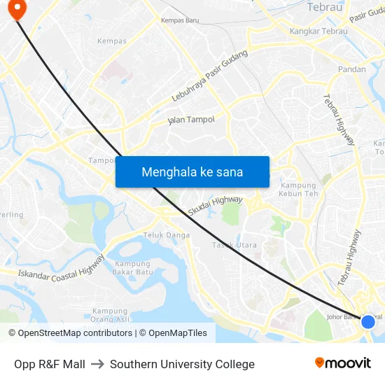 Opp R&F Mall to Southern University College map