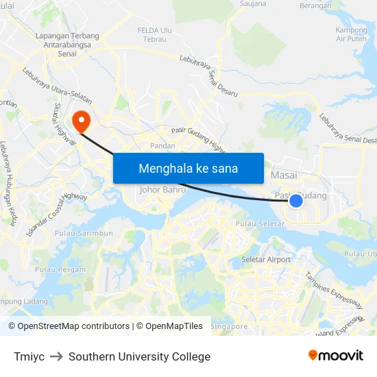 Tmiyc to Southern University College map