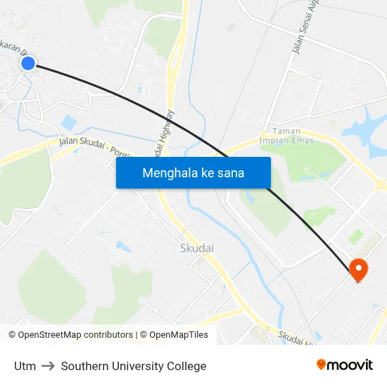 Utm to Southern University College map