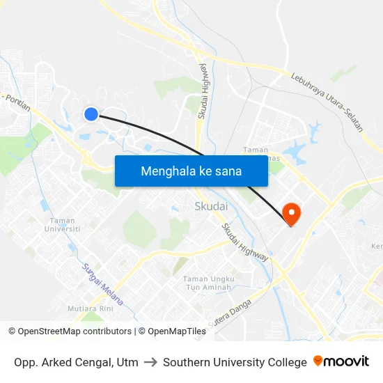 Opp. Arked Cengal, Utm to Southern University College map