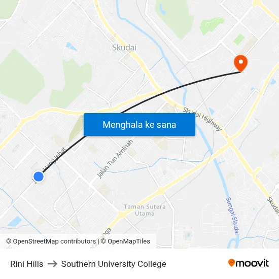Rini Hills to Southern University College map