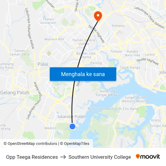 Opp Teega Residences to Southern University College map