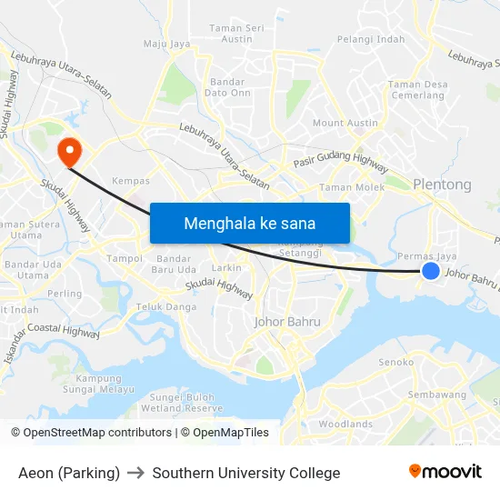 Aeon (Parking) to Southern University College map