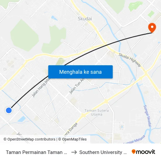 Taman Permainan Taman Sri Orkid to Southern University College map