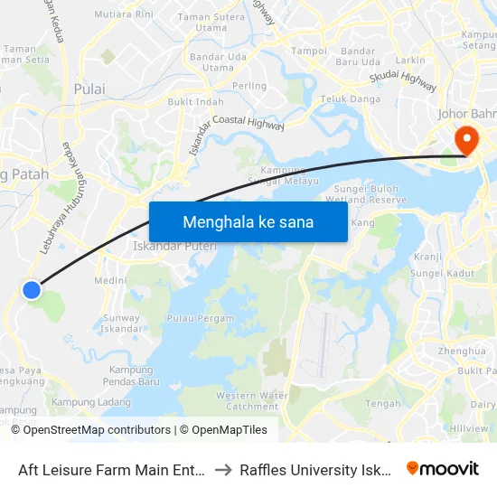 Aft Leisure Farm Main Entrance to Raffles University Iskandar map