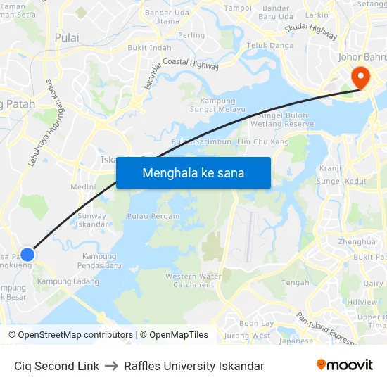 Ciq Second Link to Raffles University Iskandar map