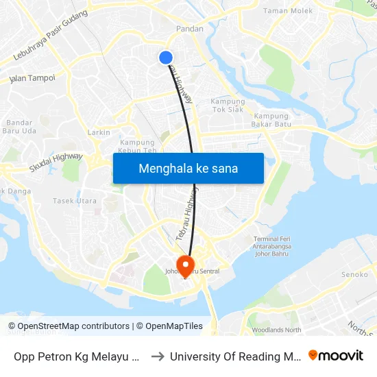 Opp Petron Kg Melayu Majidee to University Of Reading Malaysia map