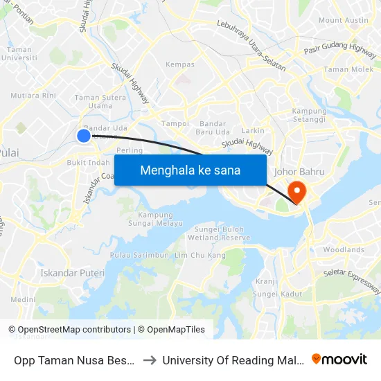 Opp Taman Nusa Bestari 3 to University Of Reading Malaysia map