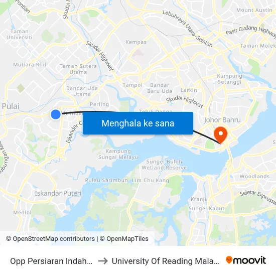 Opp Persiaran Indah (3) to University Of Reading Malaysia map
