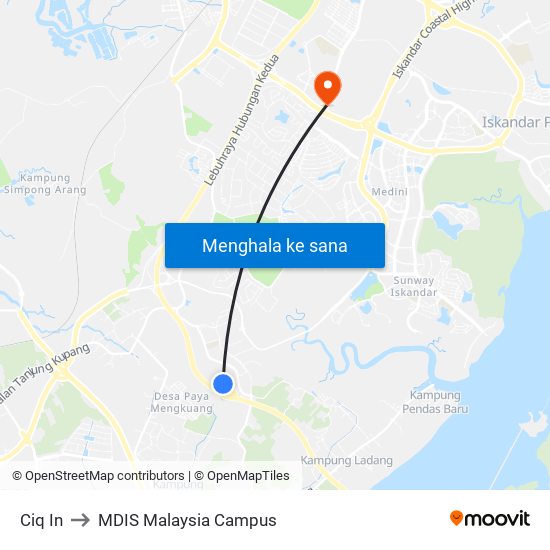 Ciq In to MDIS Malaysia Campus map